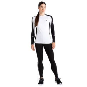 Dare 2B Womens/Ladies Exchange III Base Layer Set / Black/White